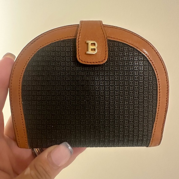 Bally Slim Wallet with embossed B Logo - Picture 1 of 9